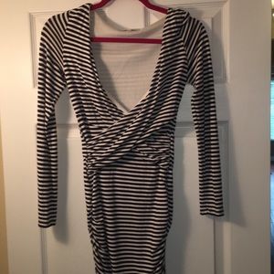 Long sleeved stripped dress